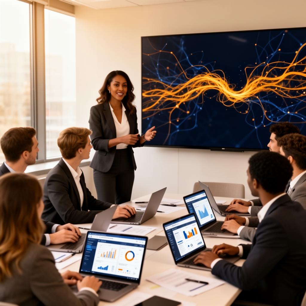 AI training session with Chartered Accountants and engaged students